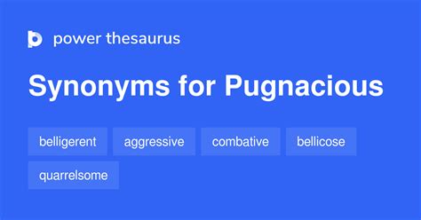 pugnacious thesaurus